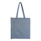 Shopper cotone riciclato e soffietto di 8 cm ca
