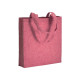Shopper cotone riciclato e soffietto di 8 cm ca