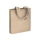 Shopper cotone riciclato e soffietto di 8 cm ca