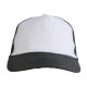 Cappellino a rete fronte bianca sublimabile in quadricromia Cappellino a rete fronte bianca sublimabile in quadricromia