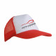 Cappellino a rete fronte bianca sublimabile in quadricromia Cappellino a rete fronte bianca sublimabile in quadricromia
