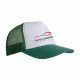 Cappellino a rete fronte bianca sublimabile in quadricromia Cappellino a rete fronte bianca sublimabile in quadricromia