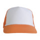 Cappellino a rete fronte bianca sublimabile in quadricromia Cappellino a rete fronte bianca sublimabile in quadricromia