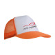 Cappellino a rete fronte bianca sublimabile in quadricromia Cappellino a rete fronte bianca sublimabile in quadricromia
