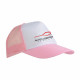 Cappellino a rete fronte bianca sublimabile in quadricromia Cappellino a rete fronte bianca sublimabile in quadricromia