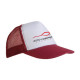 Cappellino a rete fronte bianca sublimabile in quadricromia Cappellino a rete fronte bianca sublimabile in quadricromia