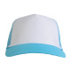 Cappellino a rete fronte bianca sublimabile in quadricromia Cappellino a rete fronte bianca sublimabile in quadricromia