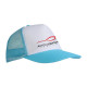 Cappellino a rete fronte bianca sublimabile in quadricromia Cappellino a rete fronte bianca sublimabile in quadricromia
