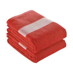 Asciugamano 80x150 cotone banda poliestere variante colorata Asciugamano 80x150 cotone banda poliestere variante colorata