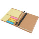 Set Block notes con foglietti adesivi, penna chiusura ad elastico