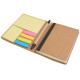 Set Block notes con foglietti adesivi, penna chiusura ad elastico