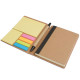 Set Block notes con foglietti adesivi, penna chiusura ad elastico