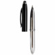 Penna a sfera in plastica con luce e touch screen Penna a sfera in plastica con luce e touch screen