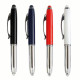 Penna a sfera in plastica con luce e touch screen Penna a sfera in plastica con luce e touch screen