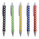 Penna a scatto in plastica con fusto personalizzabile Penna a scatto in plastica con fusto personalizzabile