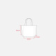 Shopper in Cotone manico corto e soffietto Shopper in Cotone manico corto e soffietto