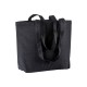 Shopper cotone soffietto alla base manici lunghi