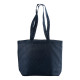 Shopper cotone soffietto alla base manici lunghi Shopper cotone soffietto alla base manici lunghi