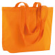 Shopper cotone soffietto alla base manici lunghi Shopper cotone soffietto alla base manici lunghi