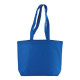 Shopper cotone soffietto alla base manici lunghi Shopper cotone soffietto alla base manici lunghi