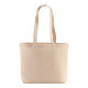 Shopper cotone soffietto alla base manici lunghi Shopper cotone soffietto alla base manici lunghi