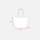 Shopper cotone serie Big con soffietto alla base