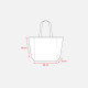 Shopper cotone serie Big con soffietto alla base