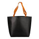 Shopper tnt laminata corpo nero manici fluo
