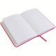 Quaderno copertina fluo con elastico personalizzabile sulla copertina Quaderno copertina fluo con elastico personalizzabile sulla copertina