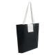 Shopper tnt pieghevole con bottone bicolore