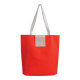 Shopper tnt pieghevole con bottone bicolore