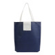 Shopper tnt pieghevole con bottone bicolore