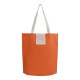 Shopper tnt pieghevole con bottone bicolore