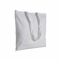 Shopper in cotone 180 g/m2 ,manici lunghi