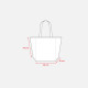 Shopper soffietto alla base manico lungo