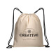 Zainetti cotone naturale lacci con vari colori Zainetti cotone naturale lacci con vari colori