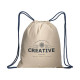 Zainetti cotone naturale lacci con vari colori Zainetti cotone naturale lacci con vari colori