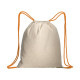 Zainetti cotone naturale lacci con vari colori Zainetti cotone naturale lacci con vari colori