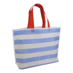 Borsa shopper tnt righe colorate Borsa shopper tnt righe colorate