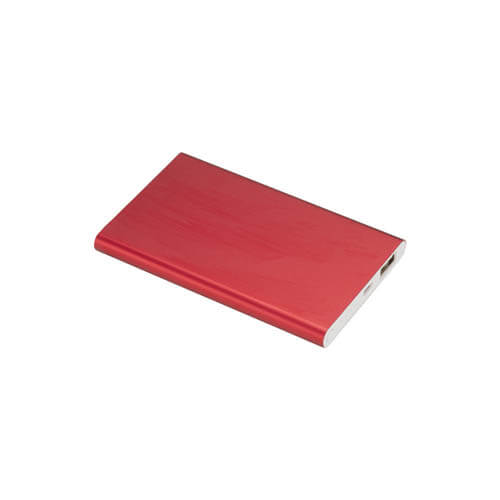 Power bank  alluminio satinato personalizzabile