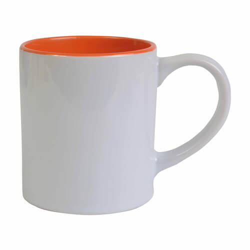Tazza ceramica bianca ed interno colorato personalizzabili Tazza ceramica bianca ed interno colorato personalizzabili