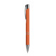 Penna alluminio gommata colorata personalizzabile Penna alluminio gommata colorata personalizzabile