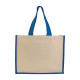 Shopper con soffietto alla base in juta e canvas Promozionali Shopper con soffietto alla base in juta e canvas Promozionali