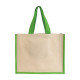 Shopper con soffietto alla base in juta e canvas Promozionali Shopper con soffietto alla base in juta e canvas Promozionali