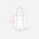 Borsa con soffietto finitura colorata personalizzabili Borsa con soffietto finitura colorata personalizzabili
