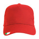 Cappellini in cotone con tricolore su visiera Cappellini in cotone con tricolore su visiera