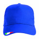 Cappellini in cotone con tricolore su visiera Cappellini in cotone con tricolore su visiera