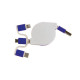 Cavo alimentazione USB-type C/lighting/microUSB retrattile Stampa la tua Pubblicità Cavo alimentazione USB-type C/lighting/microUSB retrattile Stampa la tua Pubblicità