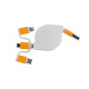Cavo alimentazione USB-type C/lighting/microUSB retrattile Stampa la tua Pubblicità Cavo alimentazione USB-type C/lighting/microUSB retrattile Stampa la tua Pubblicità