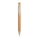 Penna a scatto in bamboo e paglia personalizzabili